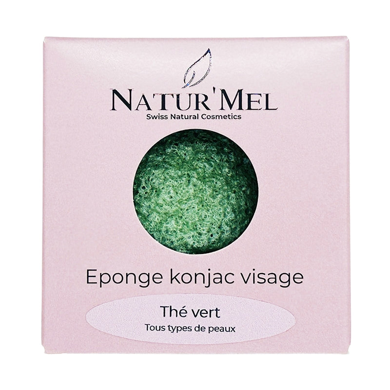 Eponge konjac visage the vert natur mel 5