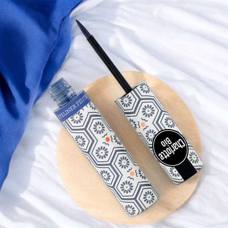 Eyeliner feutre bleu nuit BIO - 3ml - Charlotte Bio