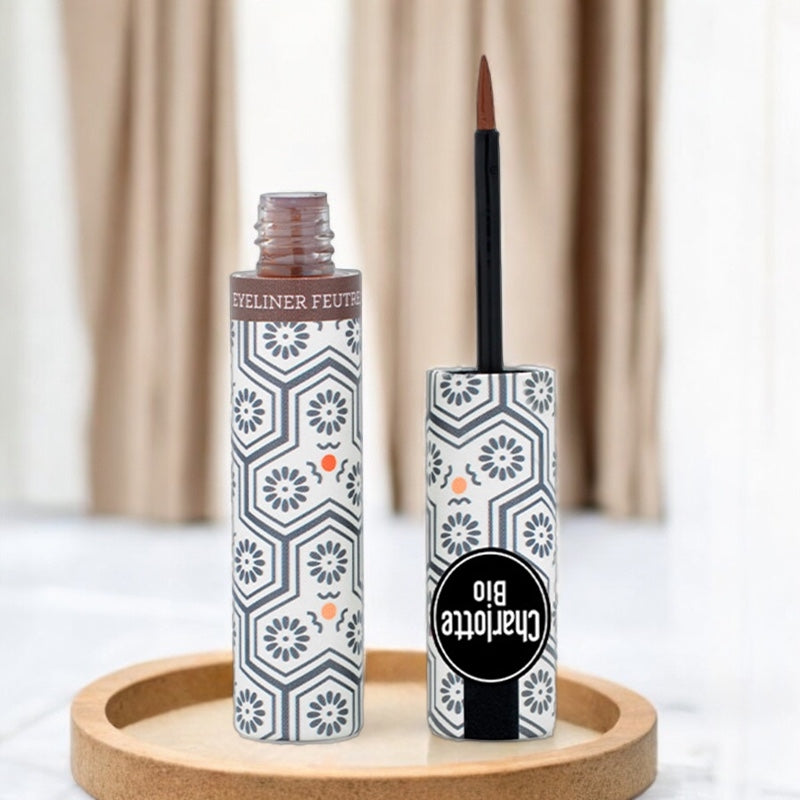 Eyeliner feutre brun BIO - 3ml - Charlotte Bio
