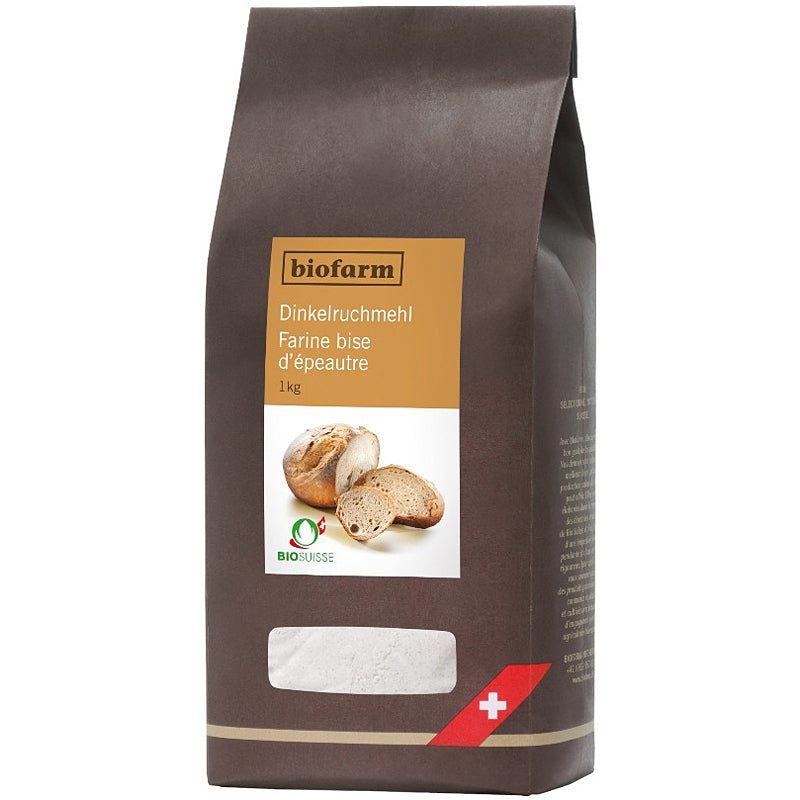 Farine bise d'épeautre suisse BIO - 1kg - Biofarm