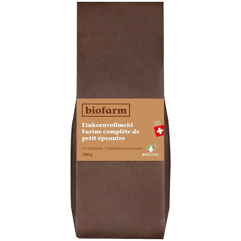 Farine complète de petit épeautre suisse BIO - 500g - Biofarm