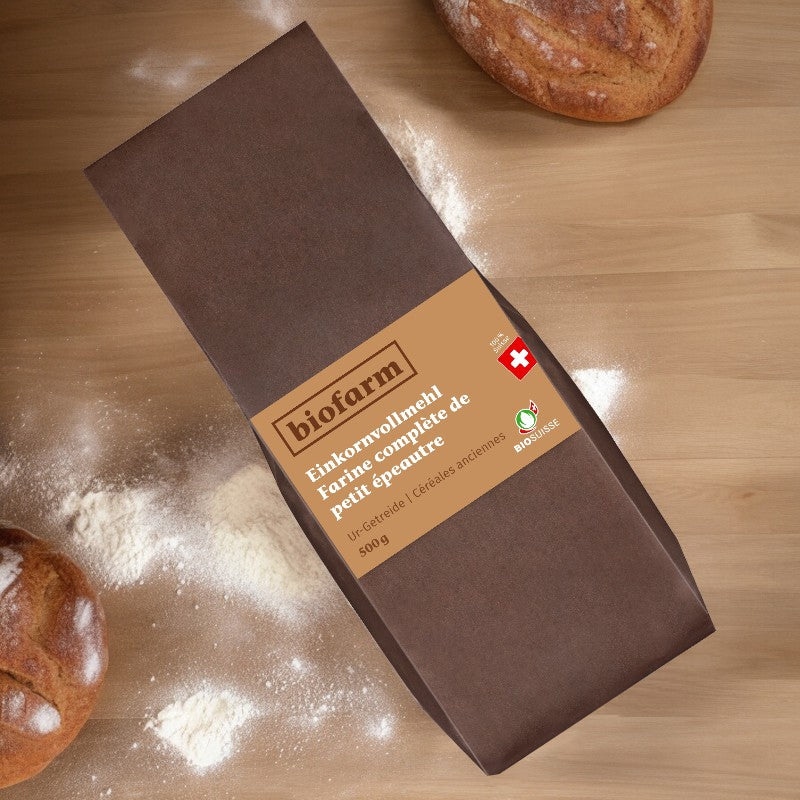 Farine complète de petit épeautre suisse BIO - 500g - Biofarm