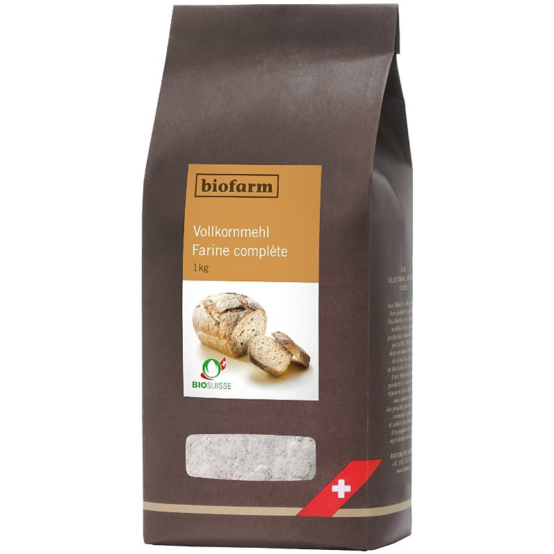 Farine complète suisse BIO - 1kg - Biofarm