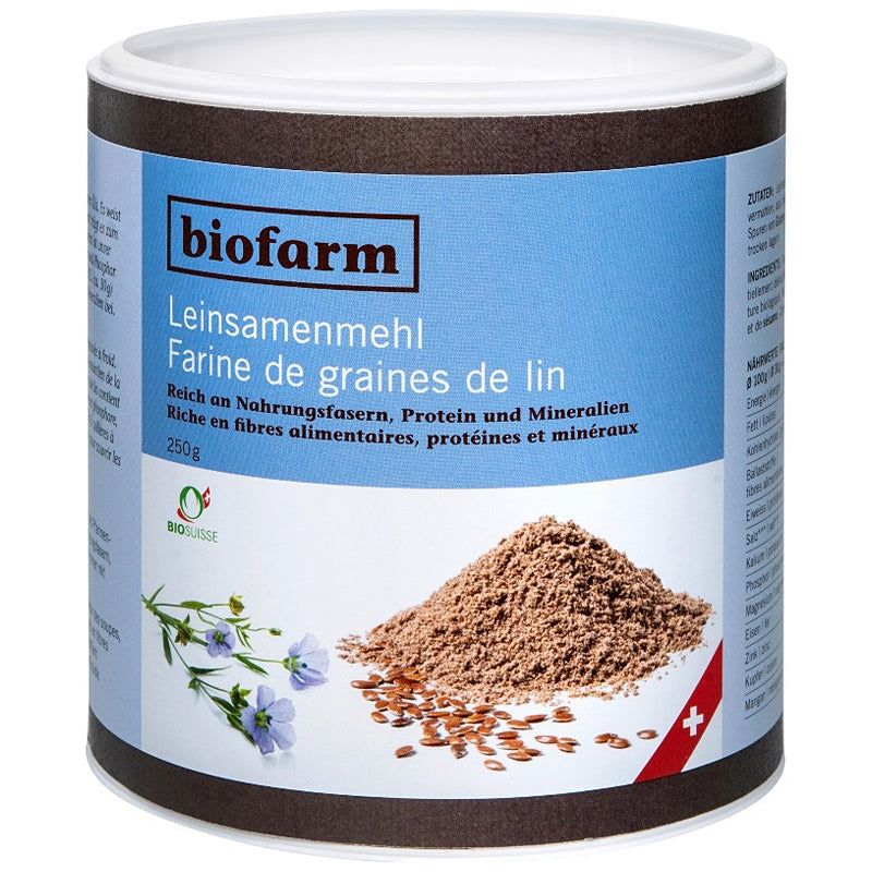 Farine de graines de lin suisse BIO - 250g - Biofarm