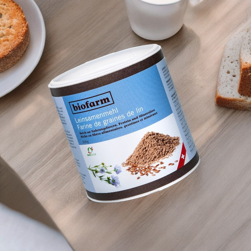 Farine de graines de lin suisse BIO - 250g - Biofarm