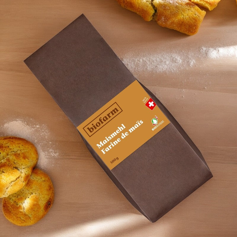 Farine de maïs suisse BIO - 500g - Biofarm