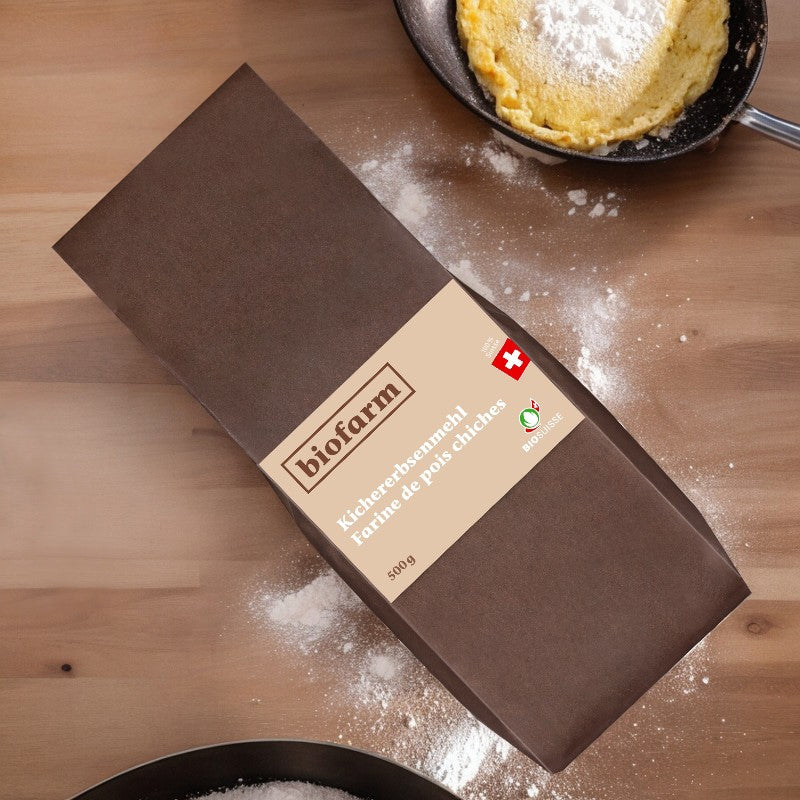 Farine de pois chiches suisses BIO - 500g - Biofarm