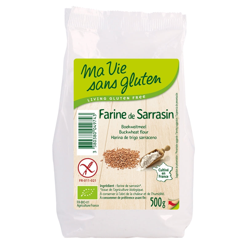 Farine de sarrasin BIO - 500g - Ma vie sans gluten