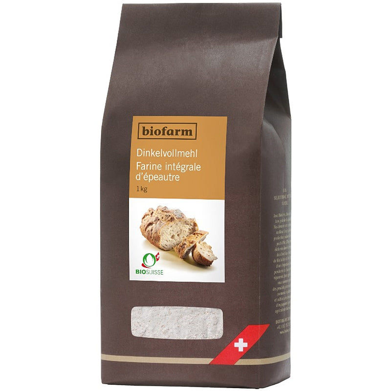 Farine intégrale d'épeautre suisse BIO - 1kg - Biofarm