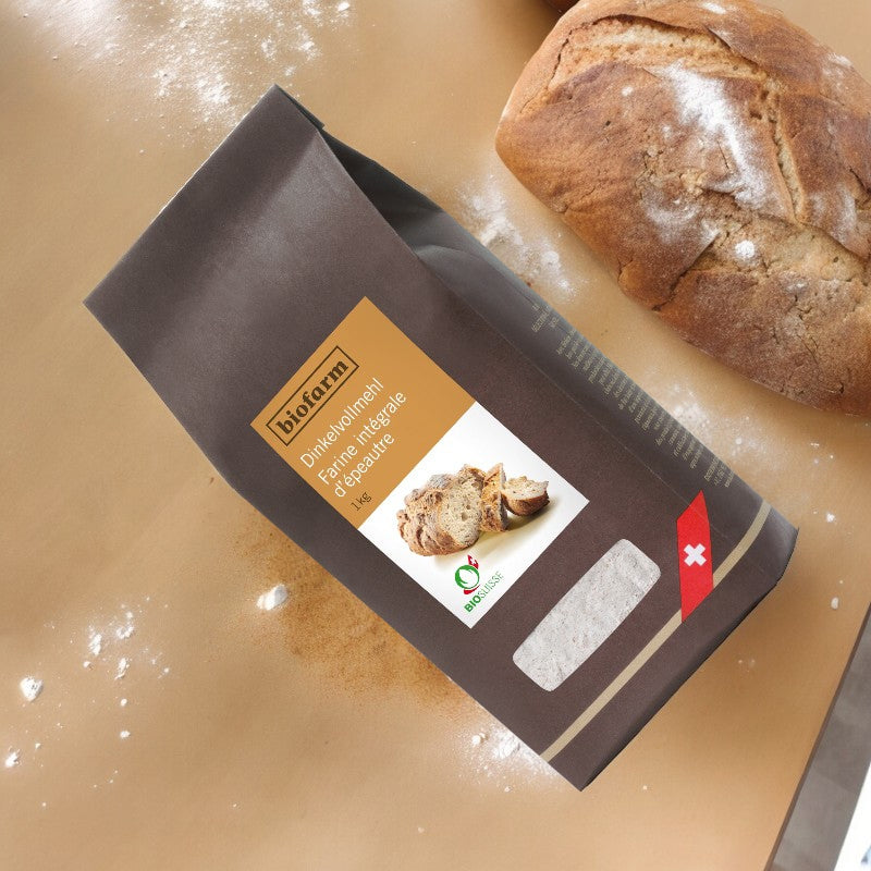 Farine integrale d epeautre suisse bio 1 kg biofarm 3