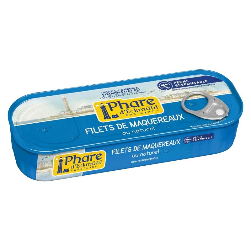 Filets de maquereaux au naturel - 151g - Phare d'Eckmühl