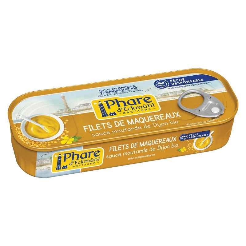 Filets de maquereaux sauce moutarde de Dijon - 144g - Phare d'Eckmühl