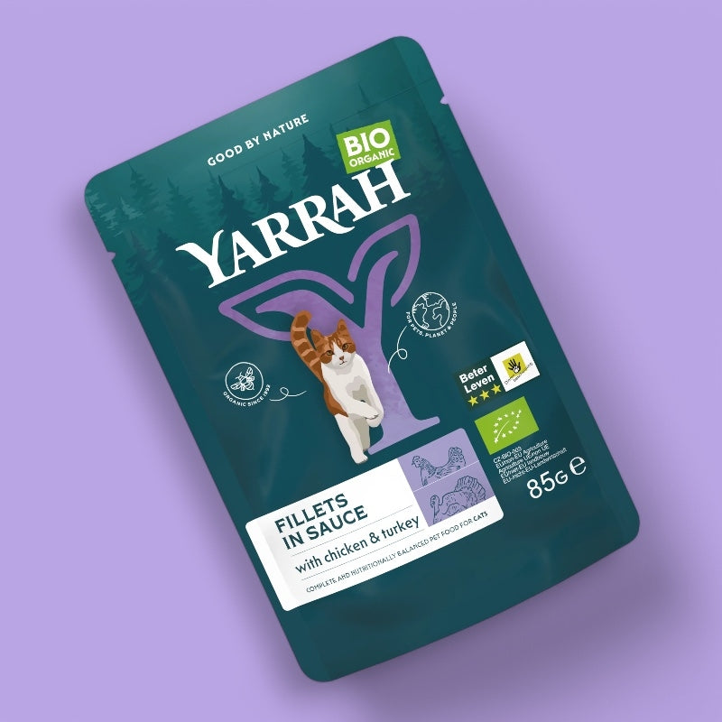 Bio-Putenfilets in Soße für Katzen - 85 g - Yarrah