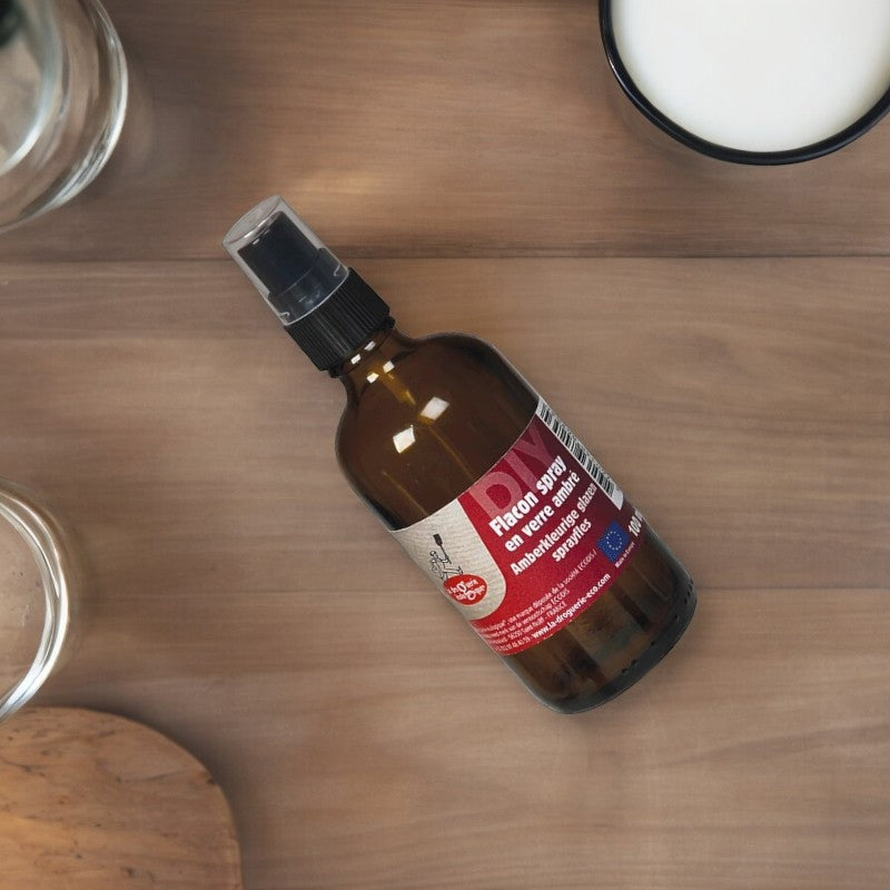 Flacon spray en verre ambré 100ml - La droguerie écologique