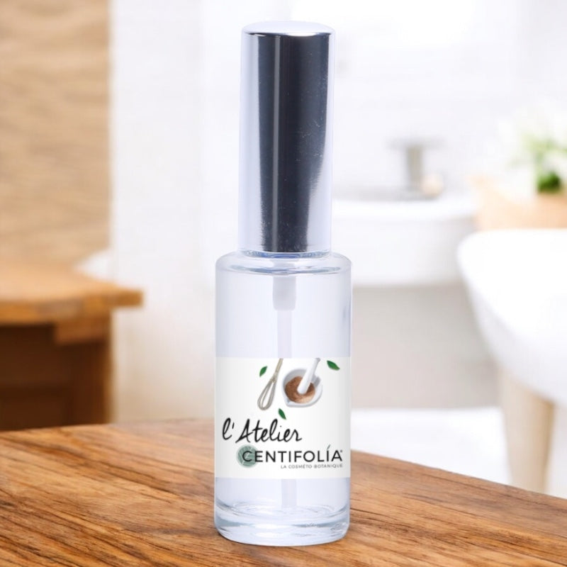 Flacon verre 15ml avec pompe spray argent - Centifolia