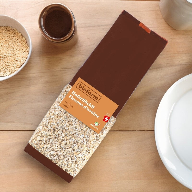 Bio-Schweizer Feinhaferflocken – 500 g – Biofarm