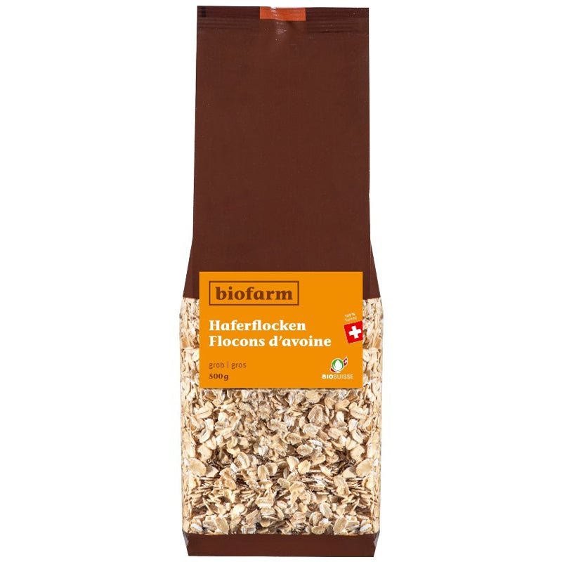 Bio-Haferflocken nach Schweizer Art – 500 g – Biofarm