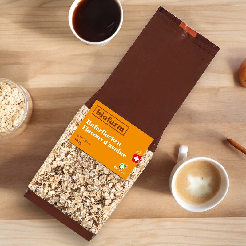 Flocons d'avoine gros suisse BIO - 500g - Biofarm