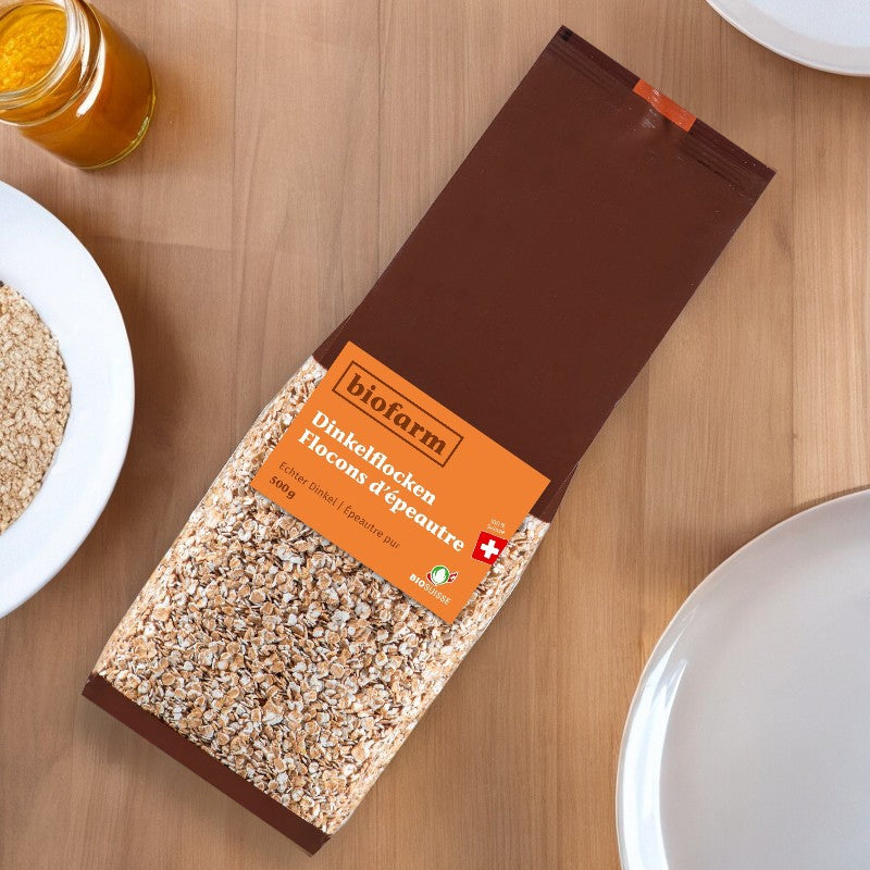 Flocons d'épeautre suisse BIO - 500g - Biofarm