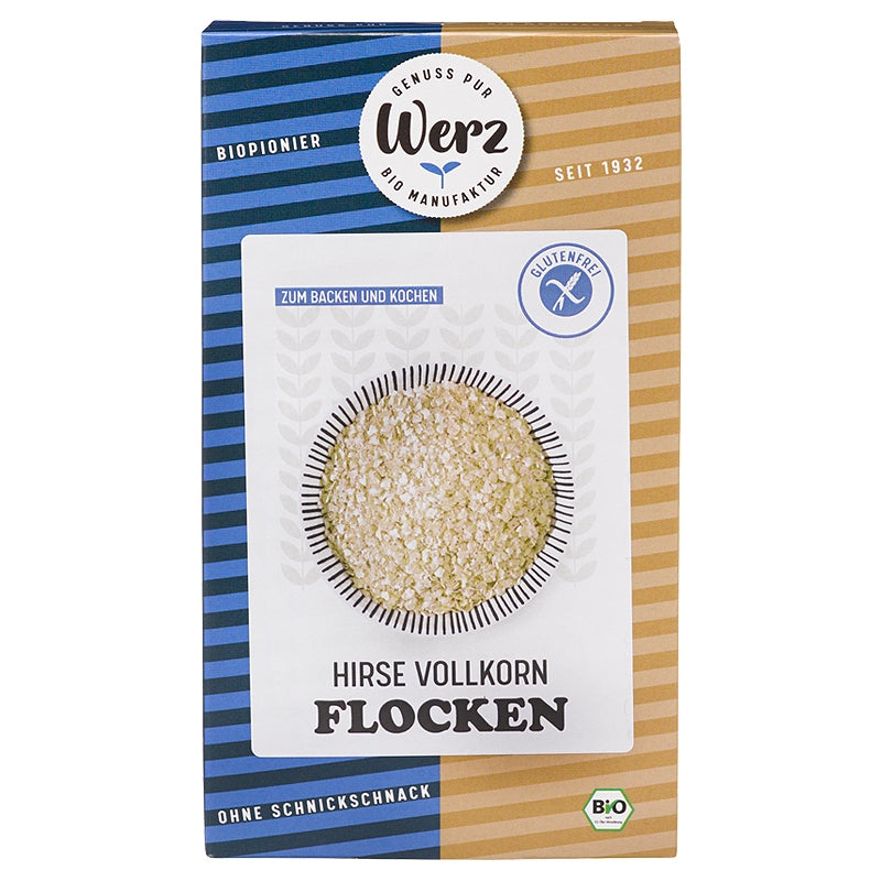 Bio-Vollkornhirseflocken – 250 g – Werz