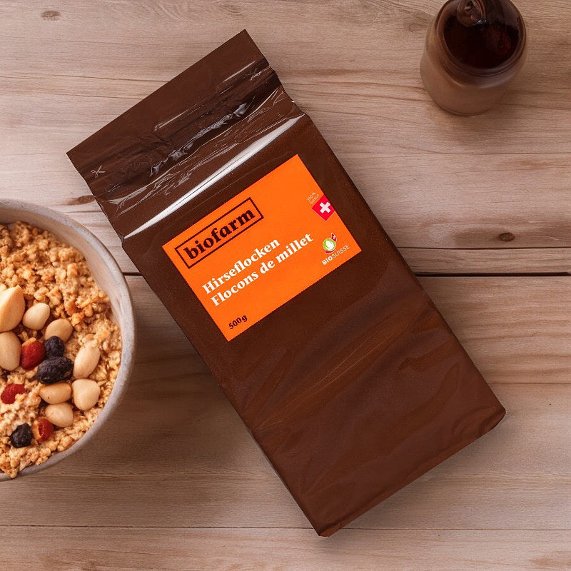 Flocons de millet suisse BIO - 500g - Biofarm