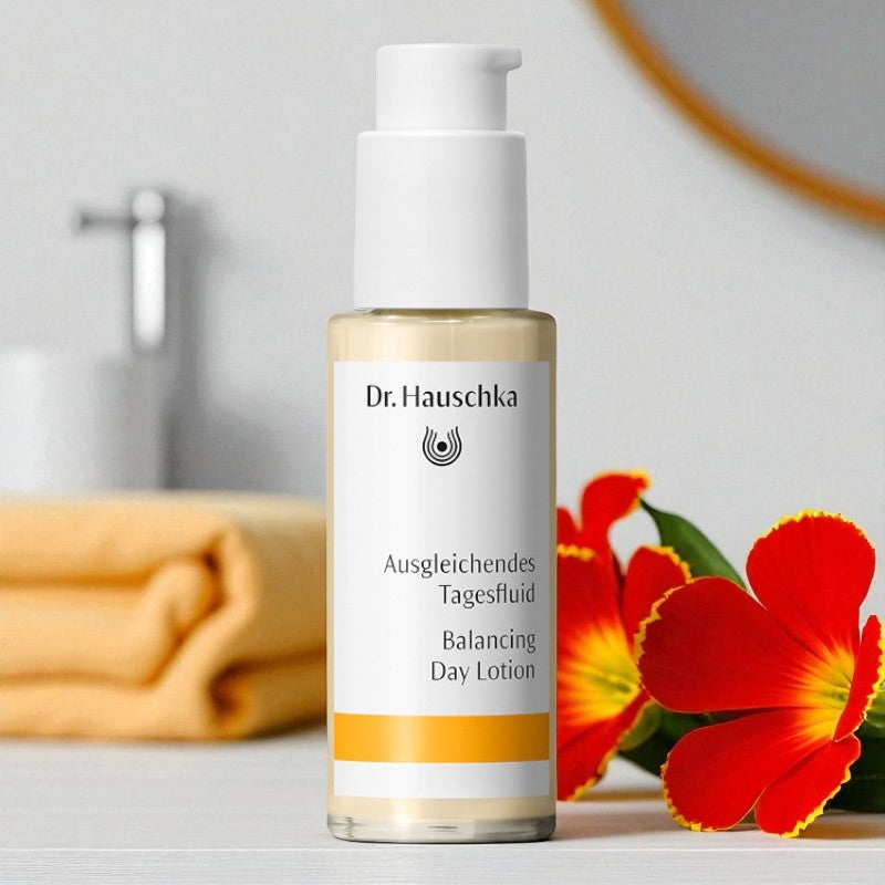 Bio-Ausgleichs-Tagesflüssigkeit mit Schachtelhalm und Kapuzinerkresse – 50 ml – Dr. Hauschka