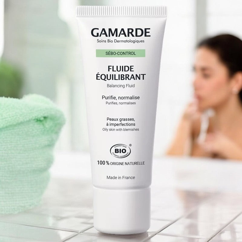 Fluide équilibrant BIO girofle, citron & eau thermale - 40g - Gamarde