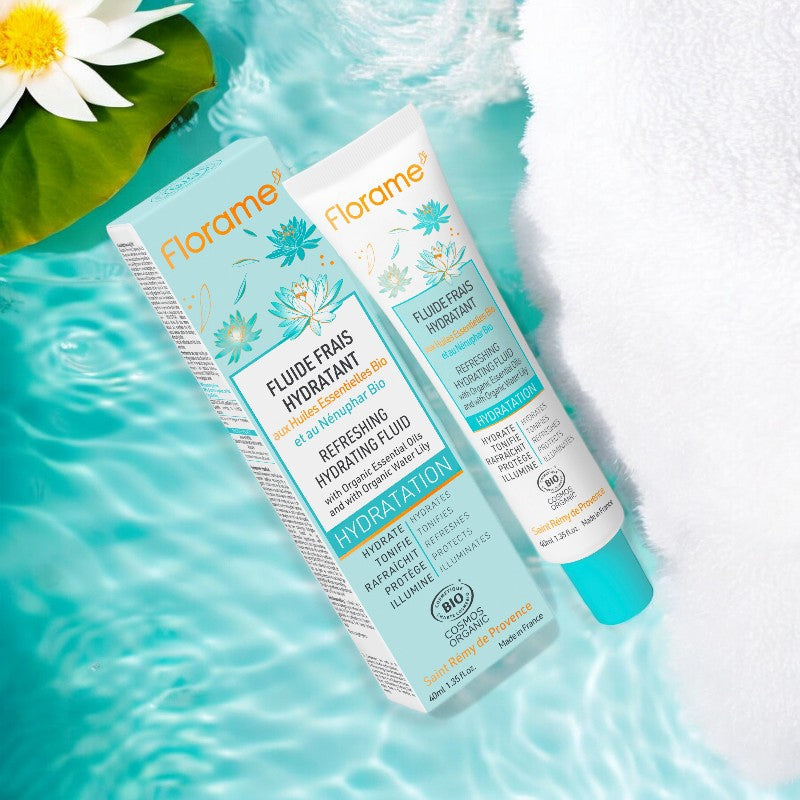 Bio-Feuchtigkeitsfluid mit Seerose – 40 ml – Florame