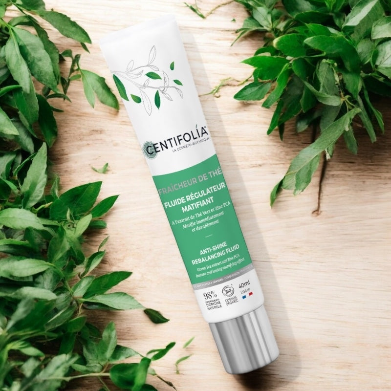 Fluide régulateur matifiant BIO thé vert - 40ml - Centifolia