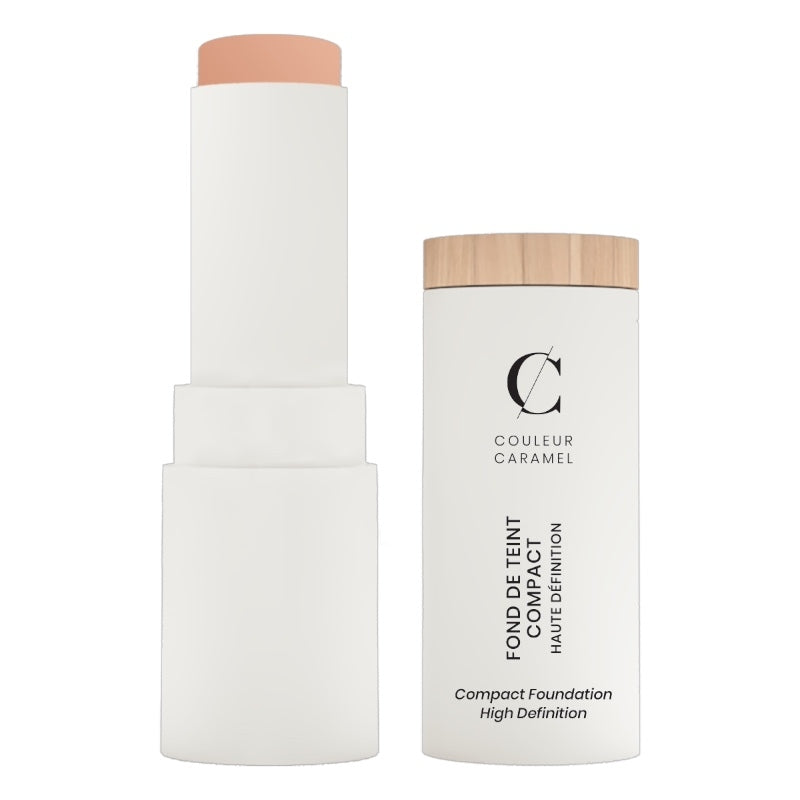 Fond de teint compact HD Beige clair N°12 BIO - 9g - Couleur Caramel