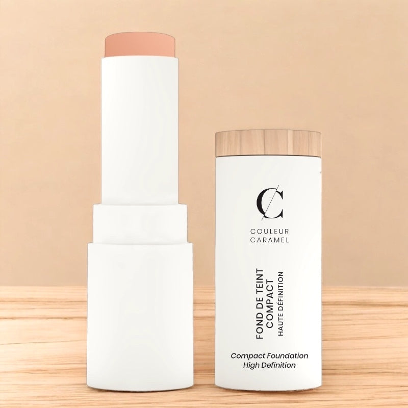 Fond de teint compact HD Beige clair N°12 BIO - 9g - Couleur Caramel