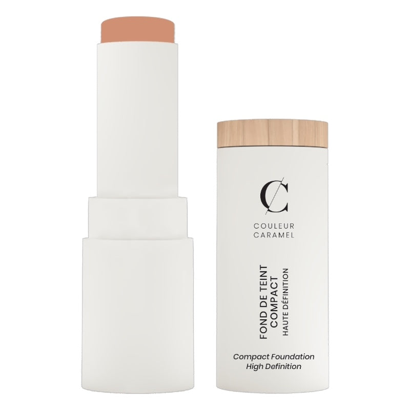 Fond de teint compact HD Beige halé N°14 BIO - 9g - Couleur Caramel