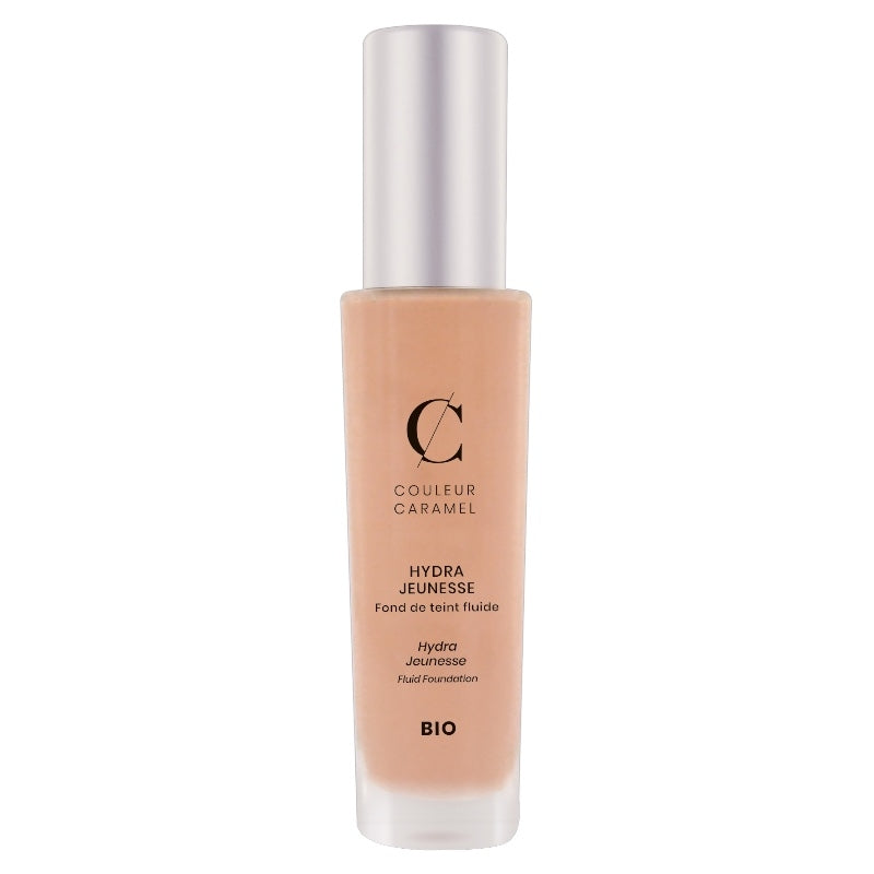 Fond de teint fluide jeunesse Beige peau N°23 BIO - 30ml - Couleur Caramel