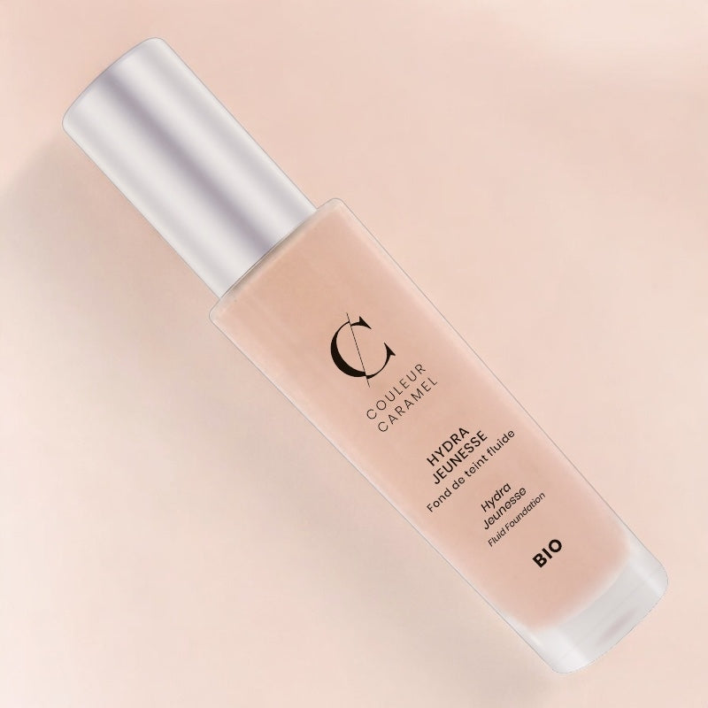 Fond de teint fluide jeunesse Porcelaine N°21 BIO - 30ml - Couleur Caramel