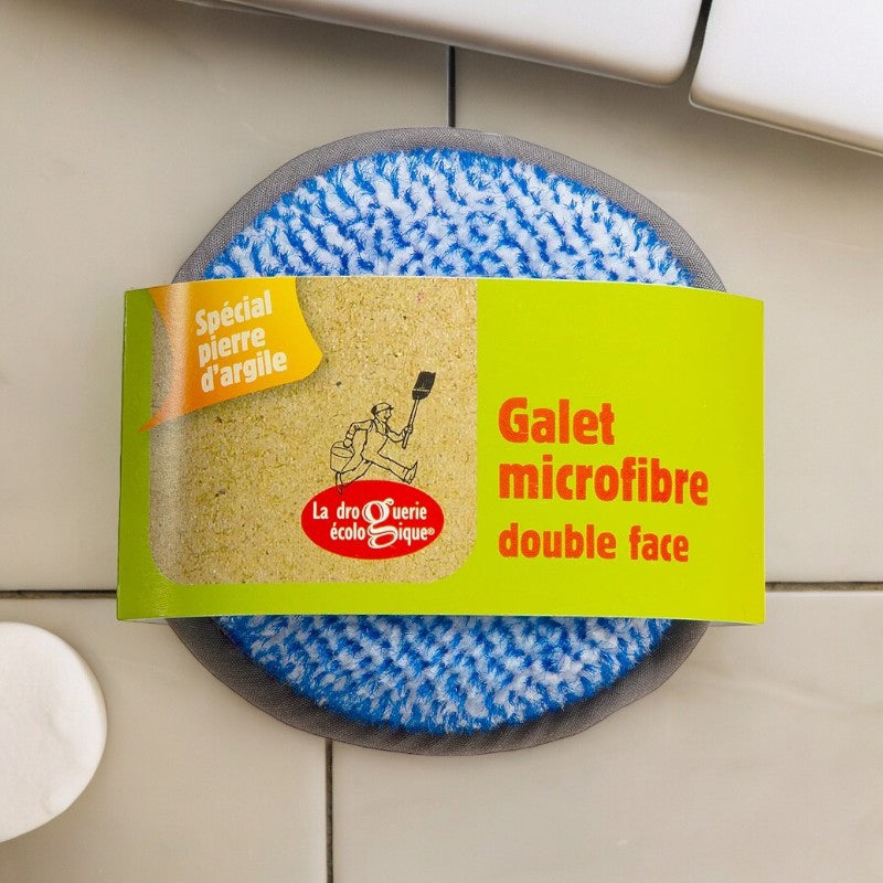 Galet en microfibres double face - La droguerie écologique