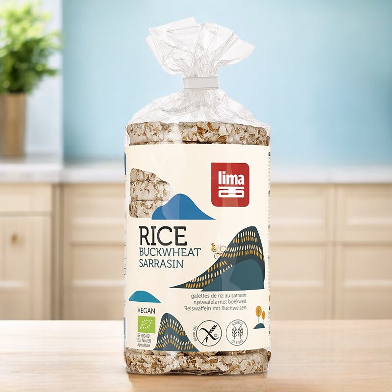 Bio-Buchweizen-Reiswaffeln - 100 g - Lima