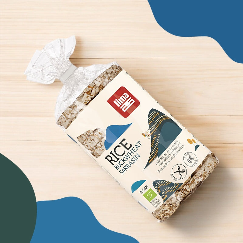 Bio-Buchweizen-Reiswaffeln - 100 g - Lima