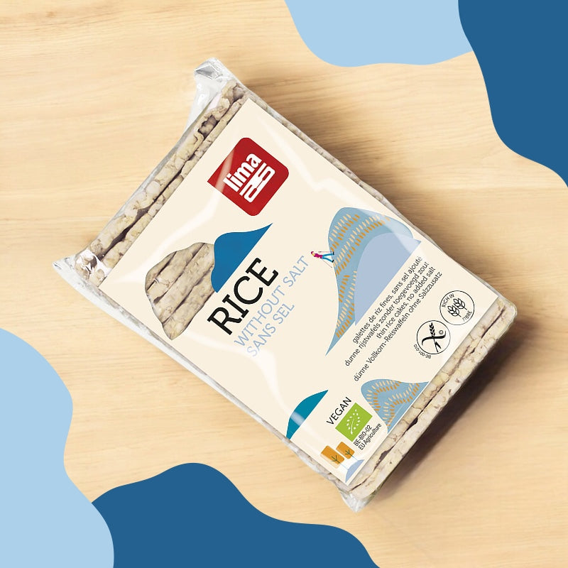 Bio-Reiswaffeln mit niedrigem Salzgehalt - 130 g - Lima