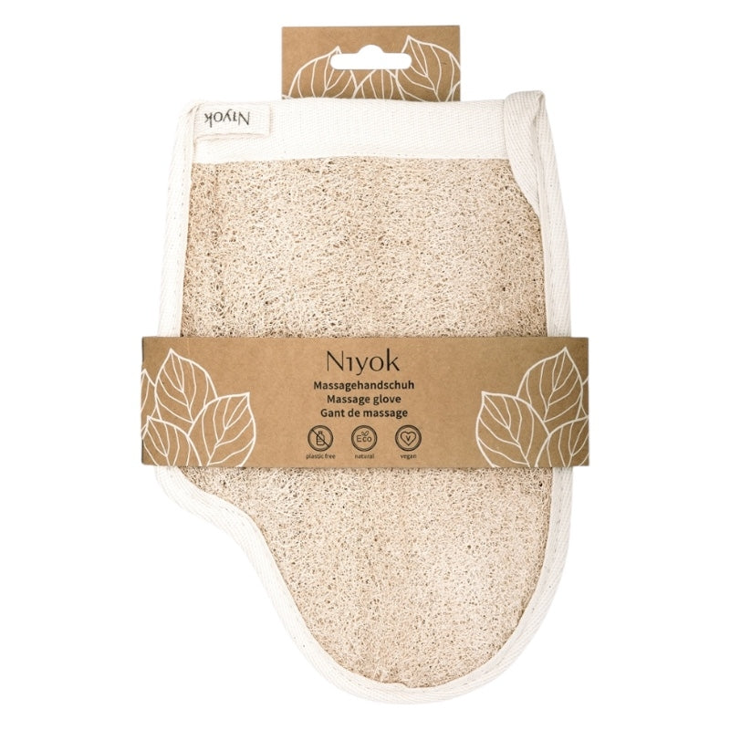 Luffa- und Baumwollmassagehandschuh - Niyok