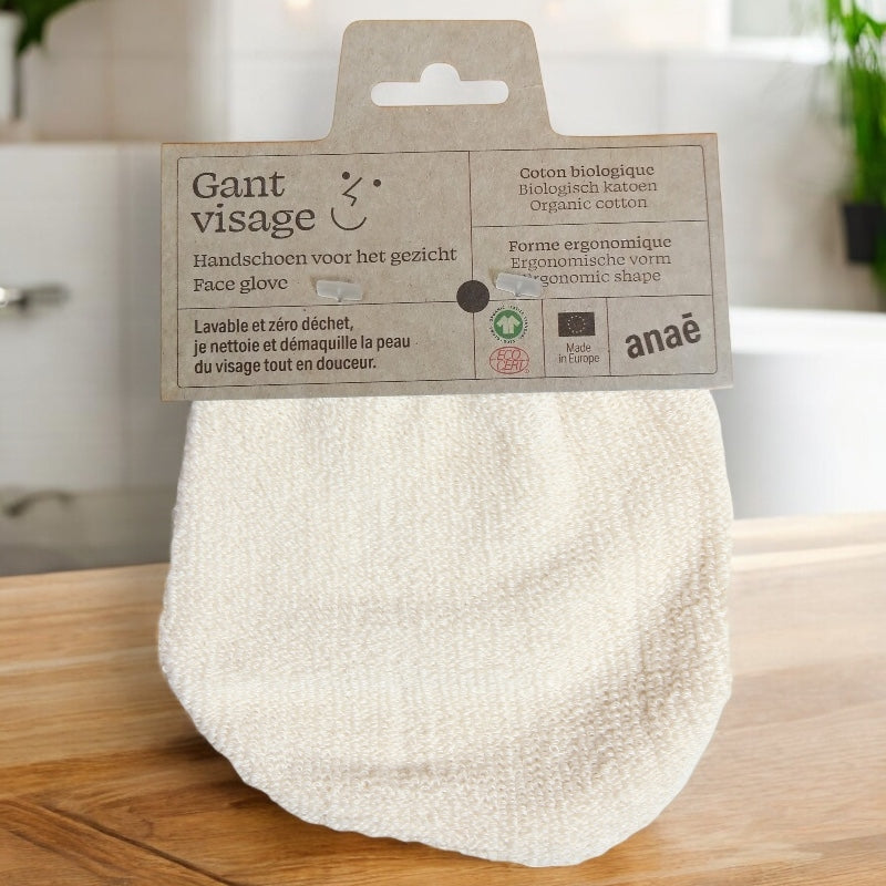 Gesichtshandschuh aus Bio-Baumwolle - Anaé