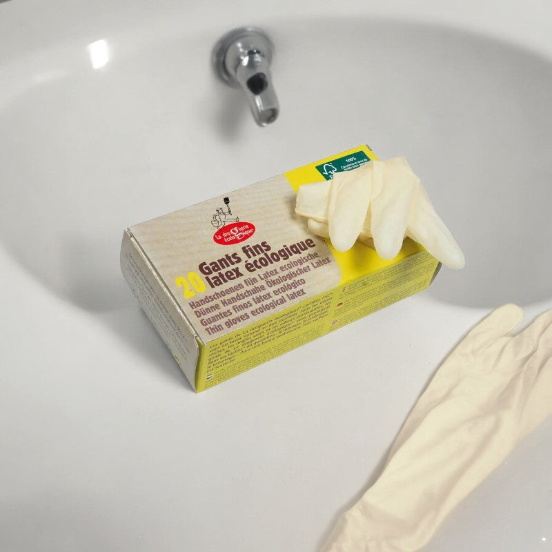 Gants fins latex ecologiques taille l 20 pieces la droguerie ecologique 3