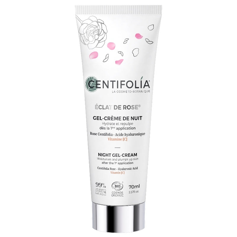 Gel-crème de nuit BIO rose & vitamine C - 70ml - Centifolia