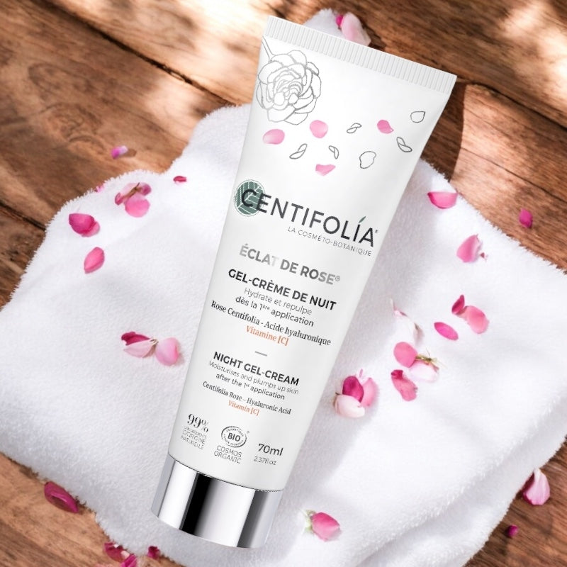 Gel-crème de nuit BIO rose & vitamine C - 70ml - Centifolia