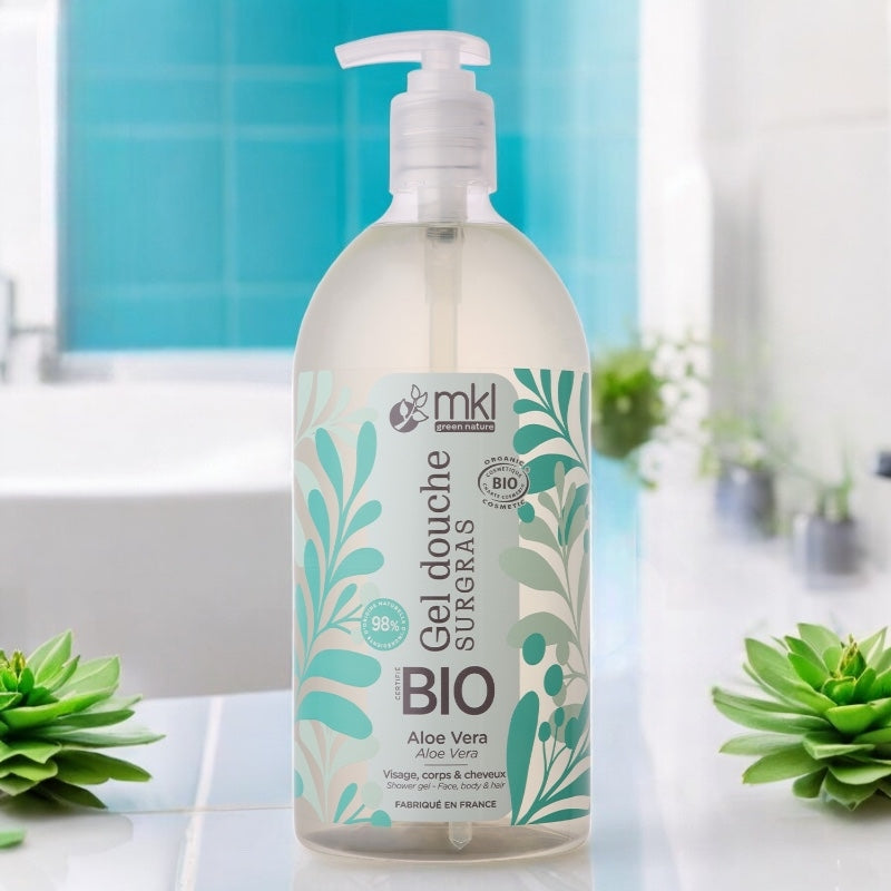 Gel douche aloe vera bio - 1l - MKL Green Nature