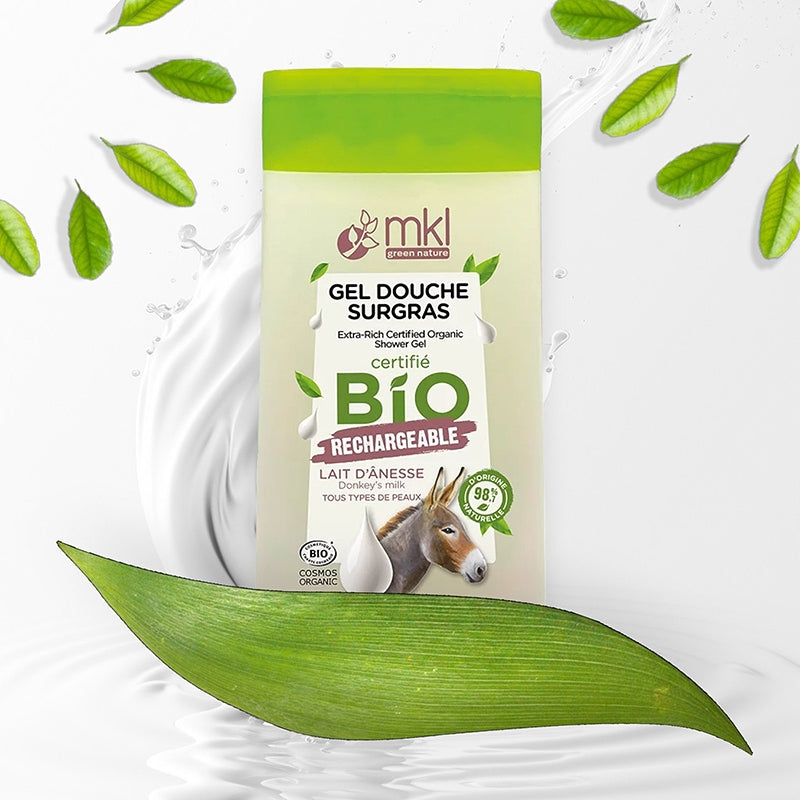 Gel douche au lait d'ânesse bio - 200ml - MKL Green Nature