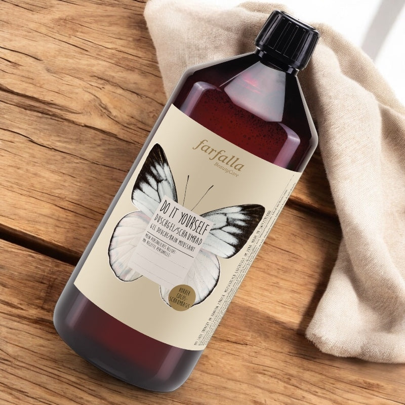 Natürliches DIY-Schaumdusch- und Badegel – 1 l – Farfalla