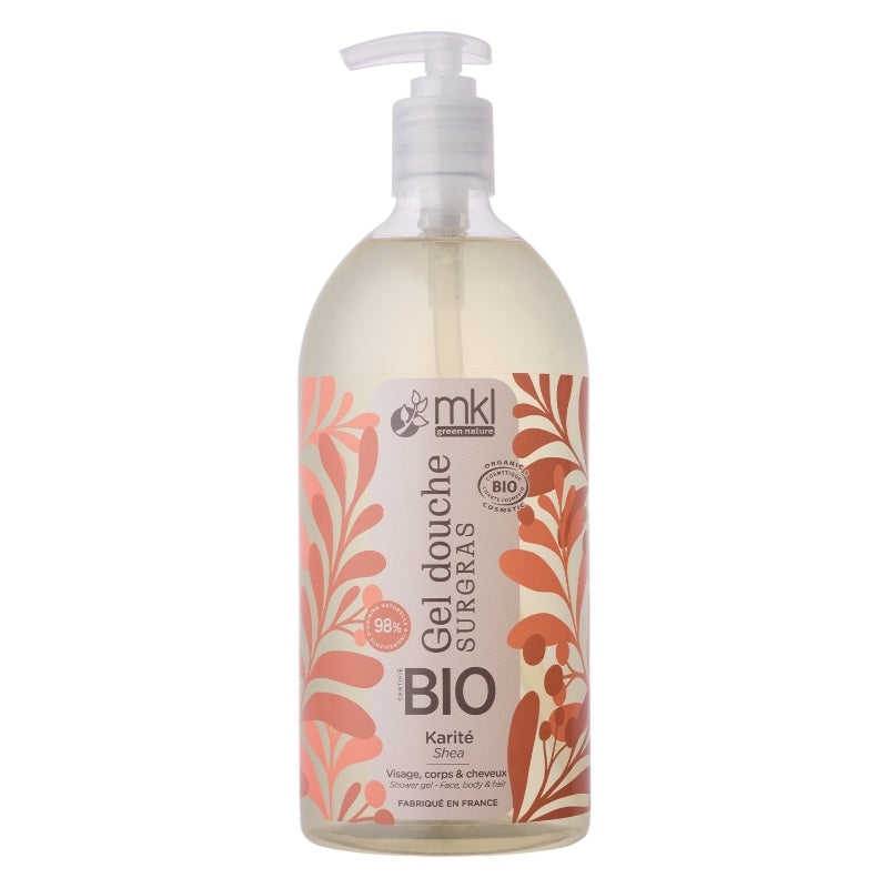 Gel douche beurre de karité bio - 1l - MKL Green Nature