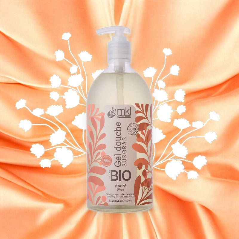 Gel douche beurre de karité bio - 1l - MKL Green Nature