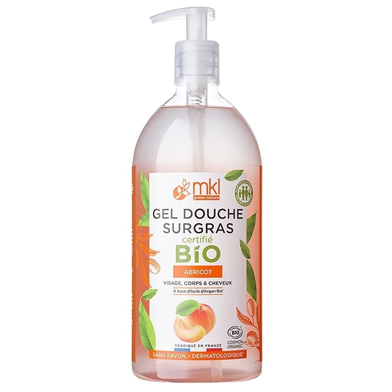 Gel douche BIO abricot - 1l - MKL Green Nature