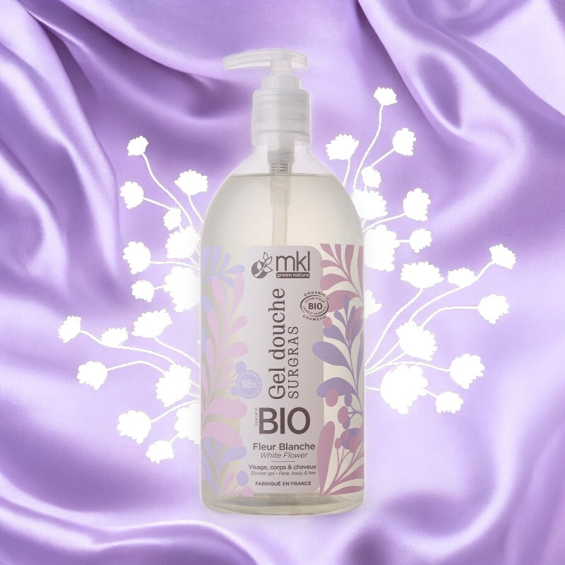 Gel douche BIO fleur blanche - 1l - MKL Green Nature